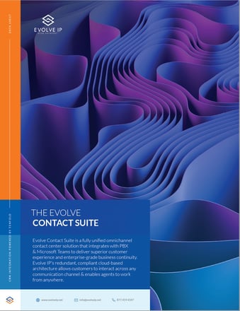 Evolve IP_Data Sheet_Evolve Contact Suite Evolve IP_Data Sheet_Evolve Contact Suite