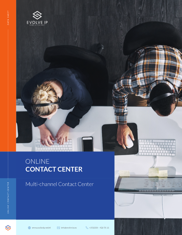 Online contact center Online contact center